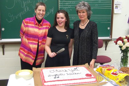 A photo at Mansfield University following the premiere