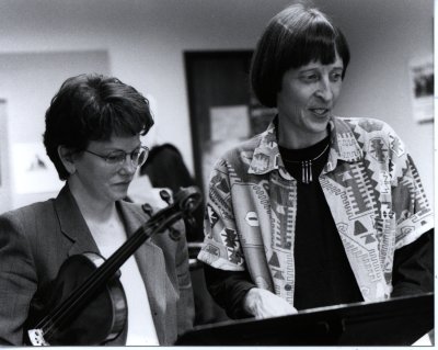 A photo of Susan Pickett and Gwyneth Walker